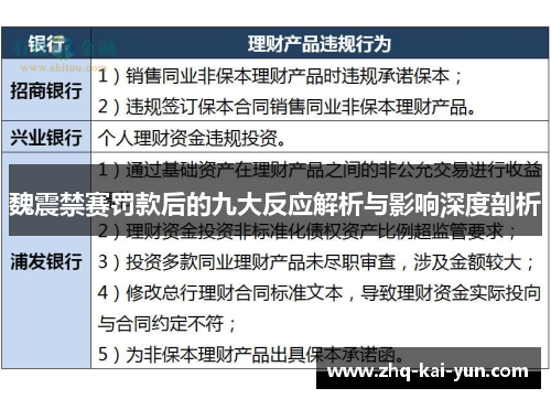 魏震禁赛罚款后的九大反应解析与影响深度剖析